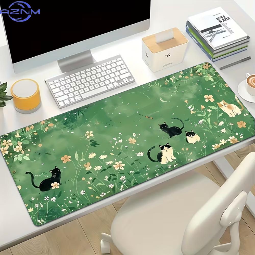 Desk Setup For Work - بساط ماوس ألعاب كبير بتصميم قطة