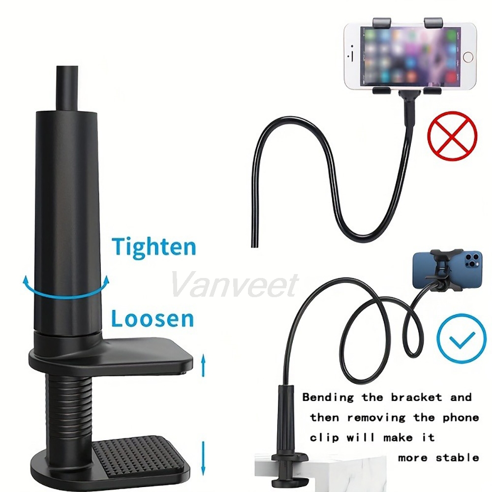 Desk Setup Table - 360 ° حامل هاتف محمول مرن