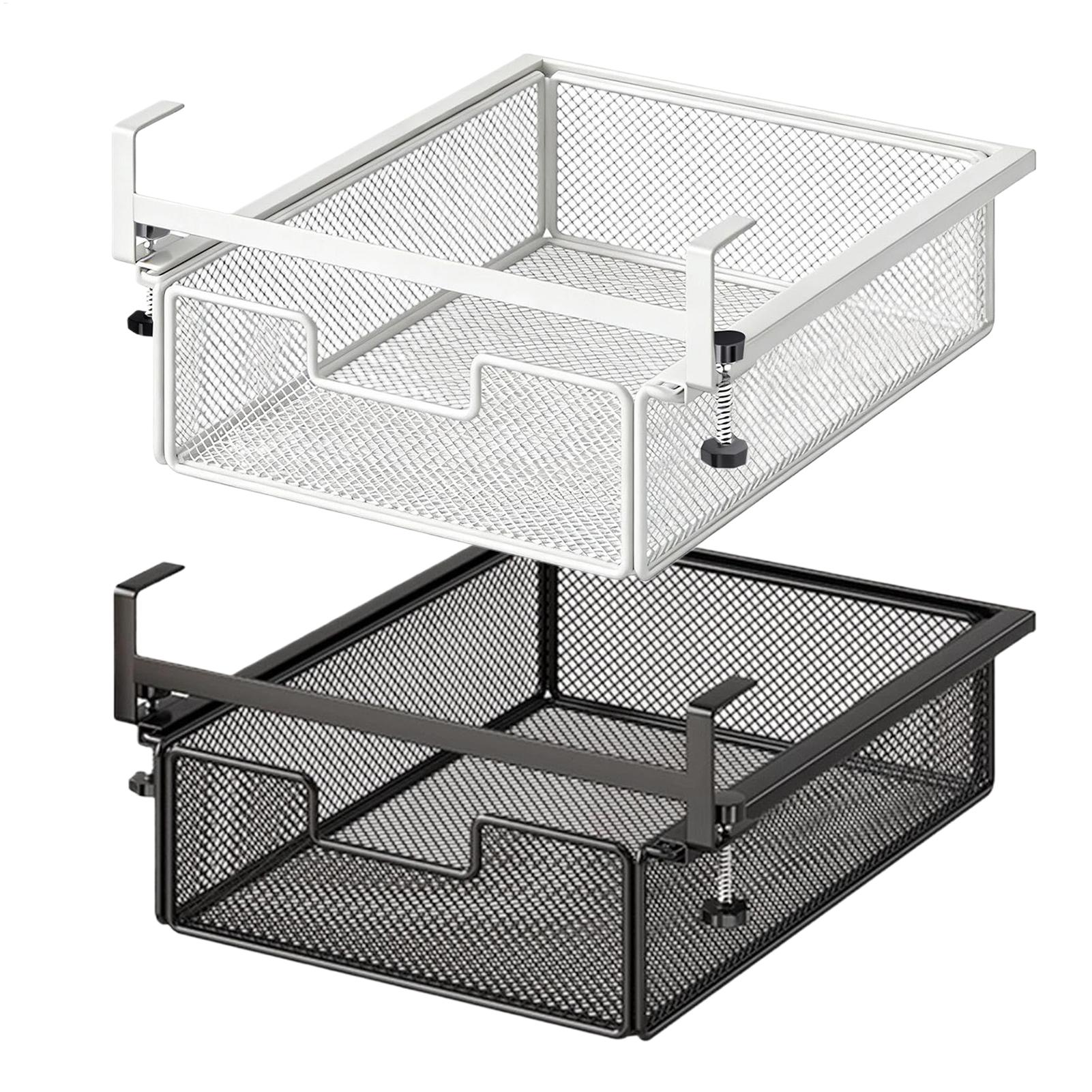 Desk Setup Organizer - درج تخزين منزلق تحت المكتب بدون