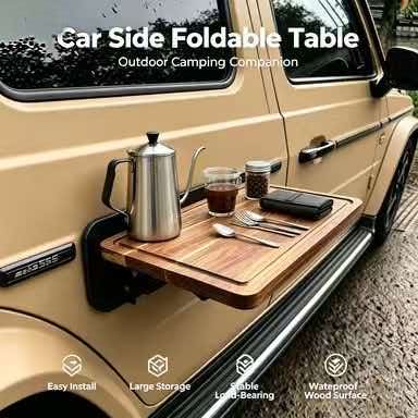Desk Setup Table - طاولة خشبية قابلة للطي تُثبت على