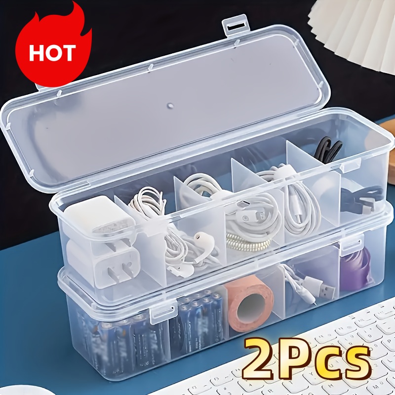 Desk Setup Organizer - صندوق إدارة الكابلات كبير الحجم مع