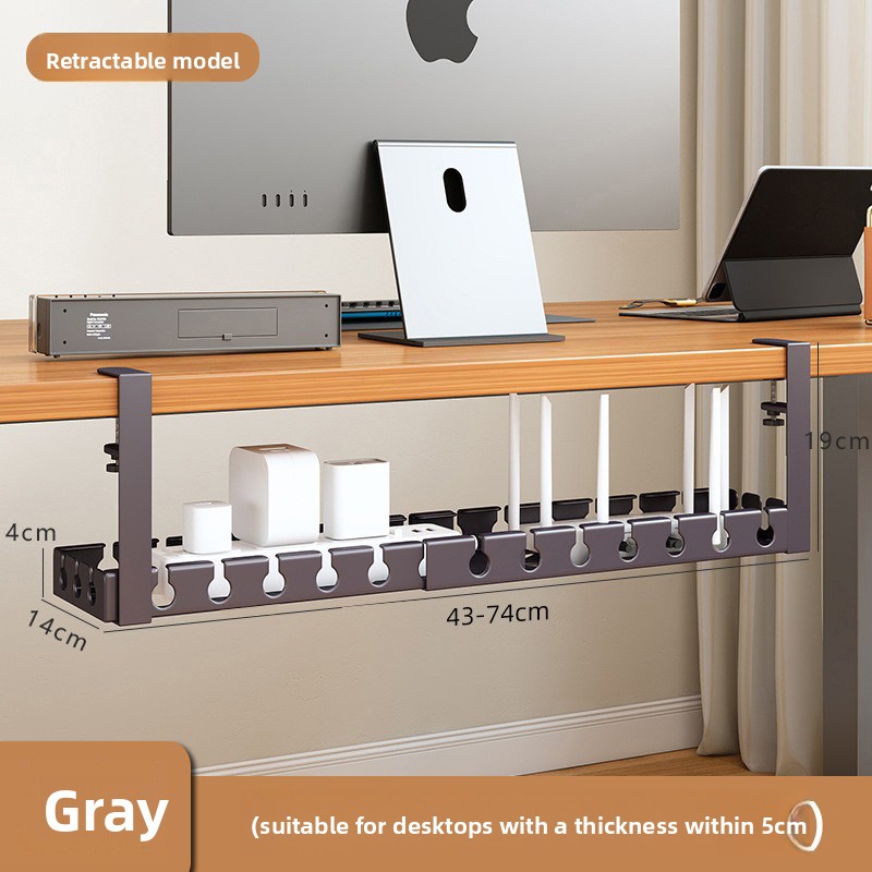 حامل كابلات معدني قابل للسحب ب - مراجعة Desk Setup Organizer وسعره