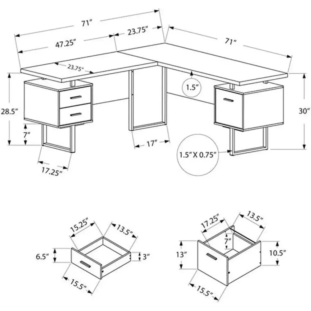 مكتب كمبيوتر على شكل حرف L مقا - مراجعة Desk Setup In Office وسعره
