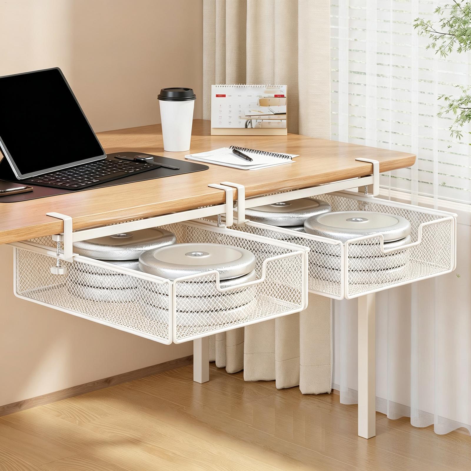 درج تخزين منزلق تحت المكتب بدو - مراجعة Desk Setup Organizer وسعره