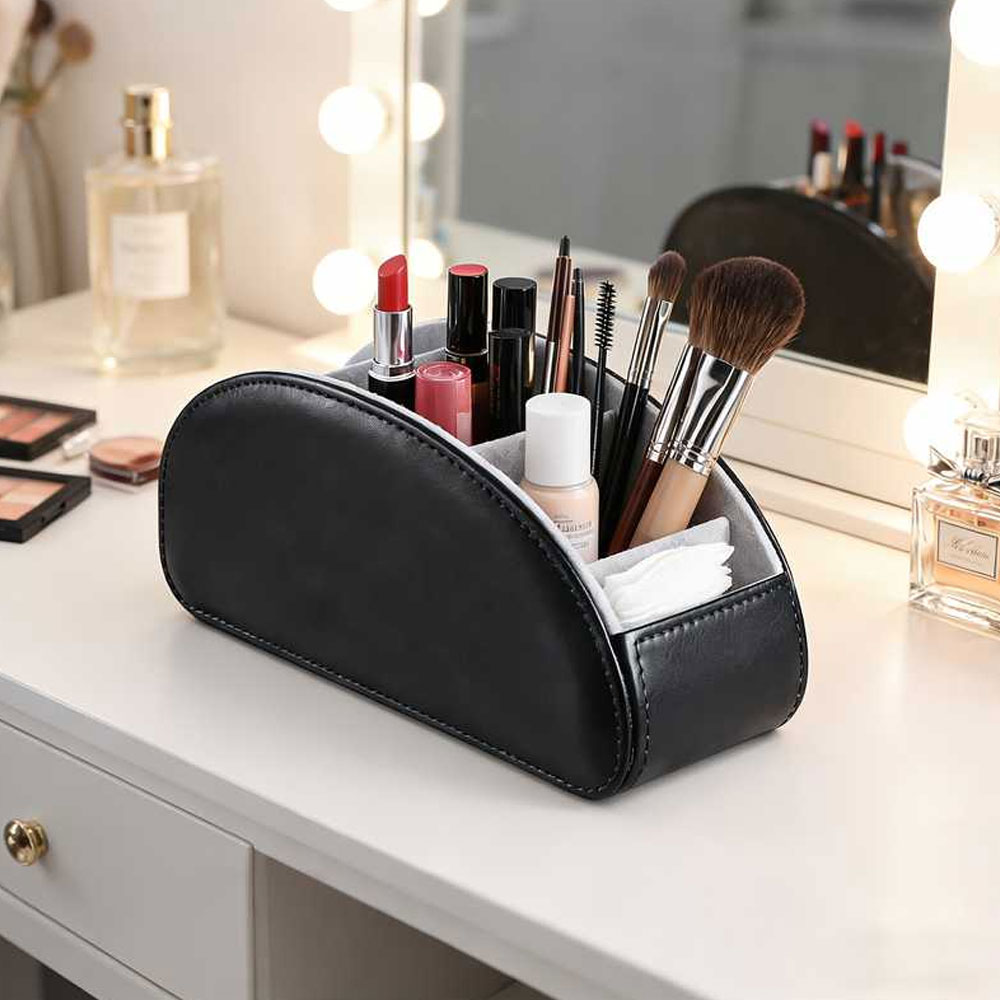 صندوق تخزين متعدد الأقسام للتح - مراجعة Desk Setup Organizer وسعره
