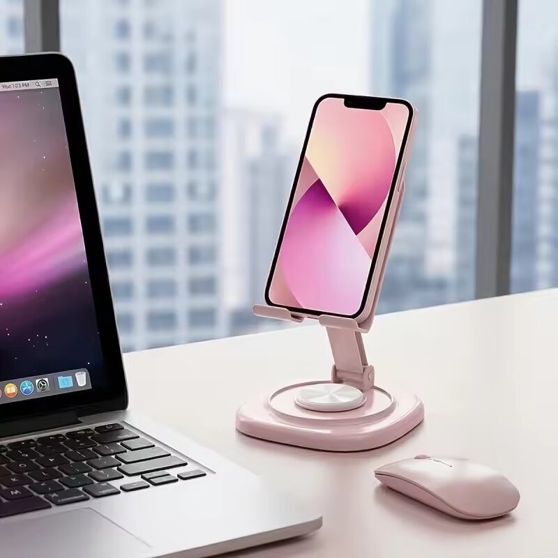 حامل هاتف مكتبي قابل للطي وقاب - مراجعة Desk Setup Table وسعره