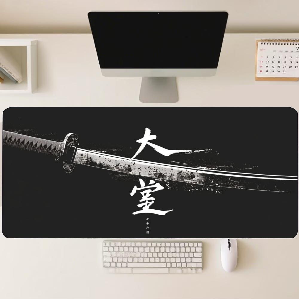 بساط مكتب بطبعة سيف الساموراي  - مراجعة Desk Setup For Work وسعره