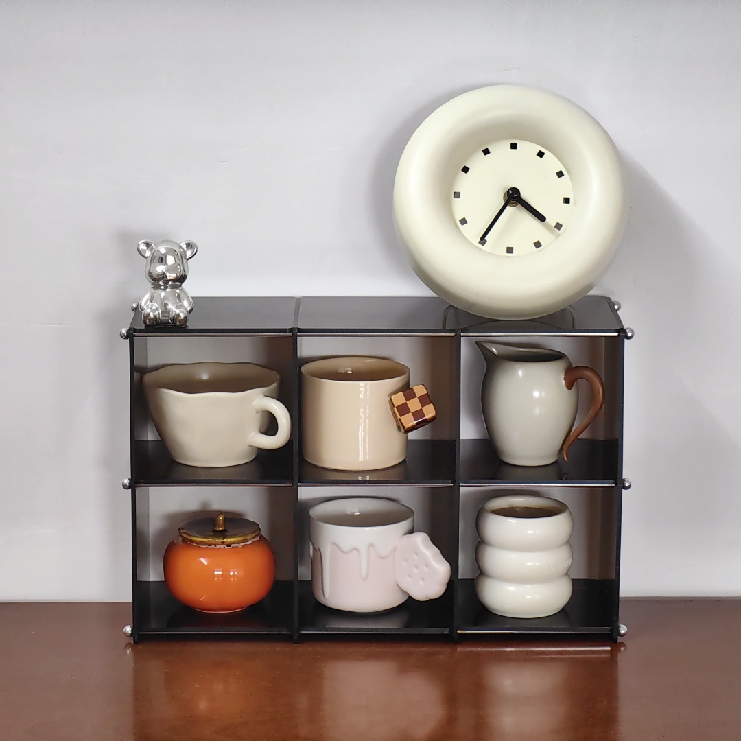 الاكريليك عرض الرف أكواب تخزين - مراجعة Desk Setup Organizer وسعره
