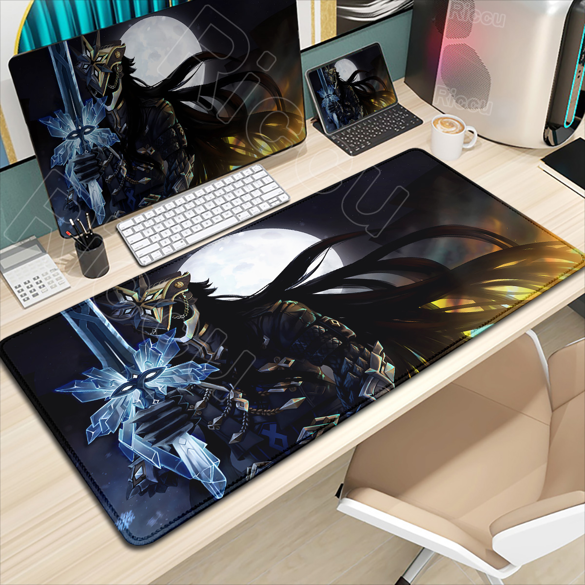 HD الطباعة كابيتانو ماوس الوسا - مراجعة Desk Setup Anime وسعره