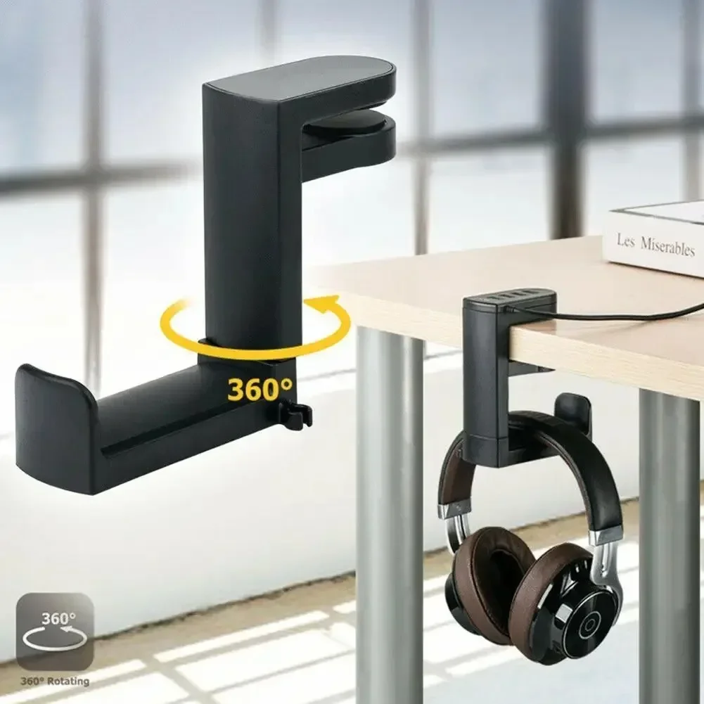 حامل سماعات رأس بدون ثقب، مشبك - مراجعة Desk Setup Game وسعره