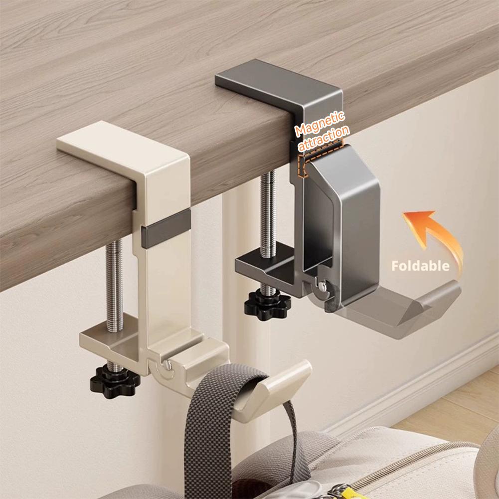 خطاف مكتب قابل للطي بدون حفر،  - مراجعة Desk Setup Organizer وسعره
