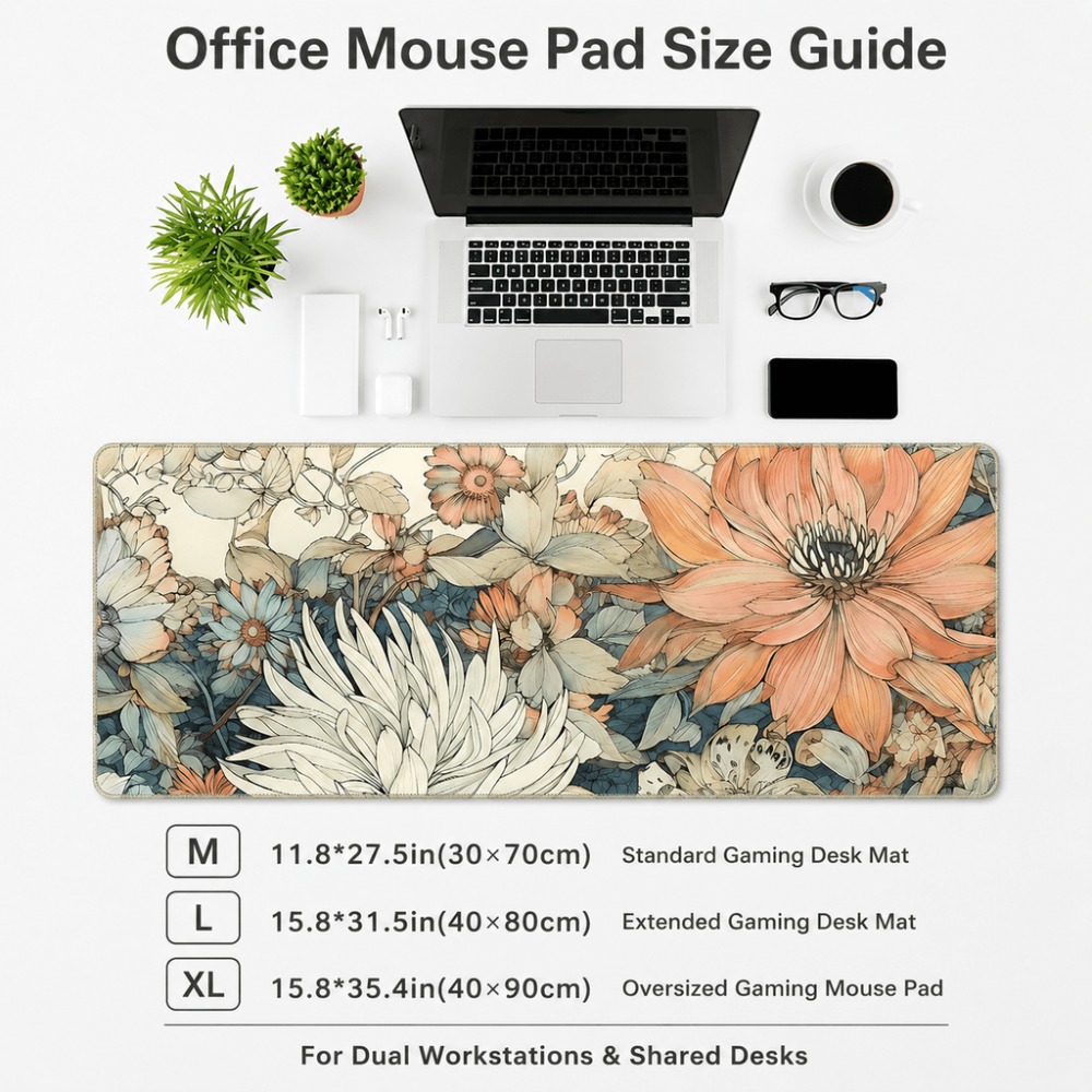 مفرش طاولة بنمط زهور عتيق، يتم - مراجعة Desk Setup For Work وسعره