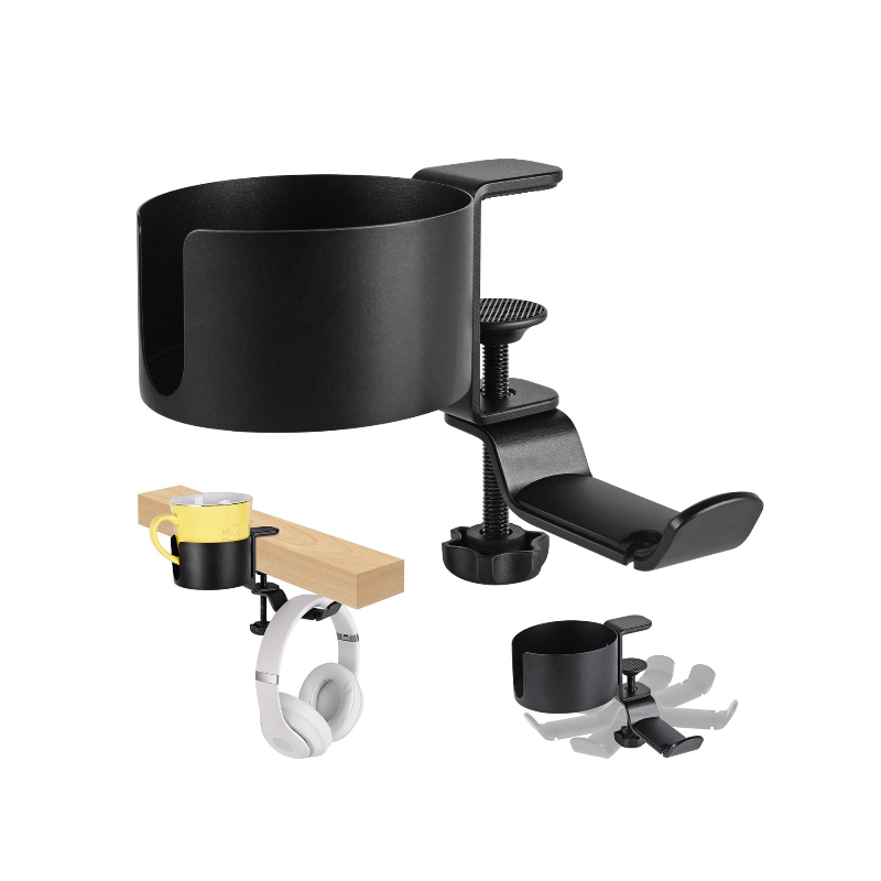 360 °   حامل سماعات رأس دوار ل - مراجعة Desk Setup In Office وسعره