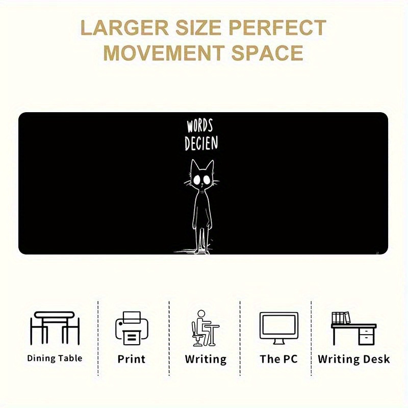 بساط ماوس ألعاب ممتد أسود متين - مراجعة Desk Setup For Work وسعره