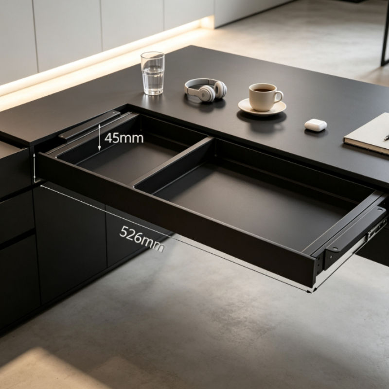 درج تخزين فاخر قابل للسحب تحت  - مراجعة Desk Setup In Office وسعره